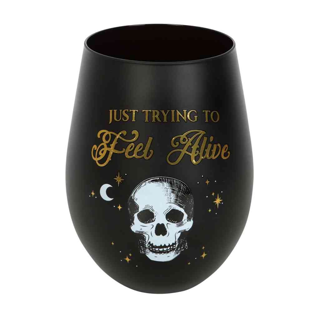 Something Different - Trying to Feel Alive Stemless verre de vin - Noir